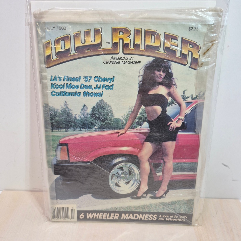 Vintage Lowrider Magazine July 1988 VG condition
